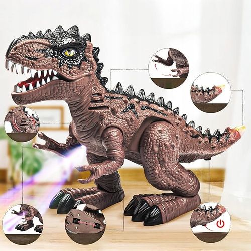 DINOZAURY T-REX ZABAWKA ŚWIECI RYCZY CHODZI INTERAKTYWNY REALISTYCZNY na Arena.pl