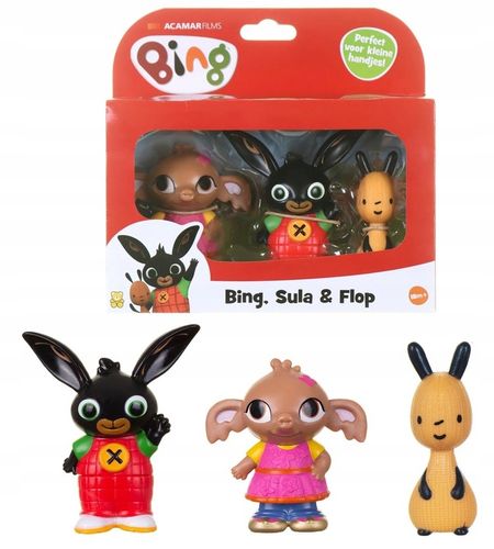 Figurki Bing Sula Flop 3-pak prezent dla dzieci 18m do małych rączek BING na Arena.pl