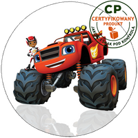 Opłatek na tort Blaze i Megamaszyny