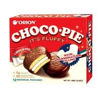 Orion choco pie z nadzieniem marshmellow choco koreańskie biszkoptowe ciastka czekoladowe 468g/12szt