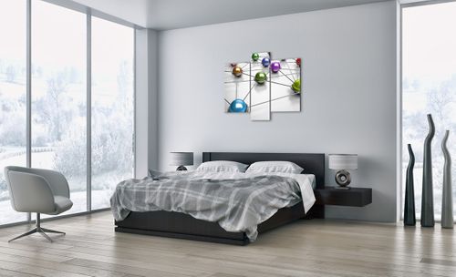 Obraz Na Płótnie - Kompozycja Kule - 95X80 Cm - Cb95X80-2659 na Arena.pl