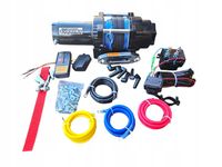 Wyciągarka Quad 4x4 BullWinch 4500Lbs 2040kg z Liną syntetyczną ślizg płyta