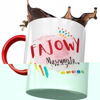 Kubek Czerwony Dla Maszynisty Fajowy Maszynista Z Nadrukiem Ze Zdjęciem