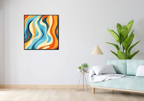 Plakat 80x80cm Tańczące Fale na Arena.pl