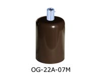 OPRAWKA E27 OSŁONKA DEKORACYJNA METALOWA GRAFITOWY BRĄZ + CHROM