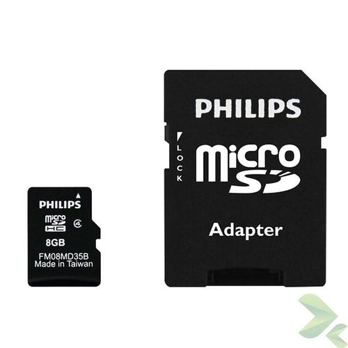 Philips Karta Pamięci Micro SDHC 8GB Class 4 + Adapter na Arena.pl