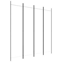 Parawan 4-panelowy, biały, 200x200 cm, tkanina