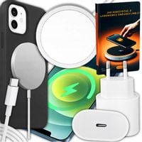 ŁADOWARKA INDUKCYJNA BEZPRZEWODOWA DO IPHONE MAGSAFE APPLE KOMPLET 20W QI