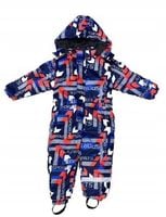 Kombinezon zimowy narciarski jednoczęściowy z kapturem chłopięcy 104