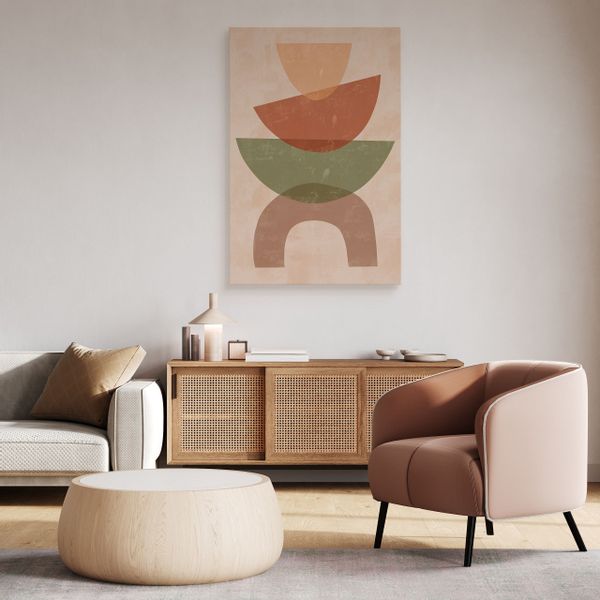 Obraz Do Sypialni Akwarele Abstrakcja Styl Boho Minimalizm 50cm x 70cm zdjęcie 6