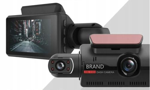 WIDEOREJESTRATOR KAMERA SAMOCHODOWA REJESTRATOR JAZDY HD DWA OBIEKTYWY na Arena.pl