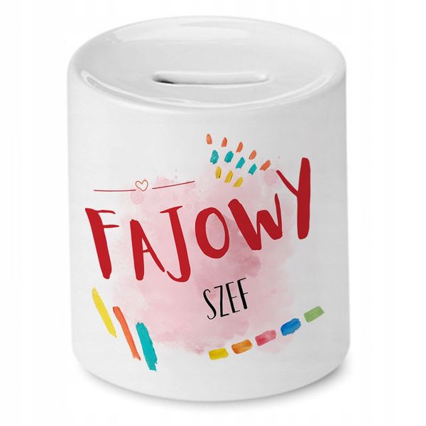 Skarbonka Dla Szefa Na Urodziny Imieniny Prezent Z Nadrukiem Ze Zdjęciem zdjęcie 1