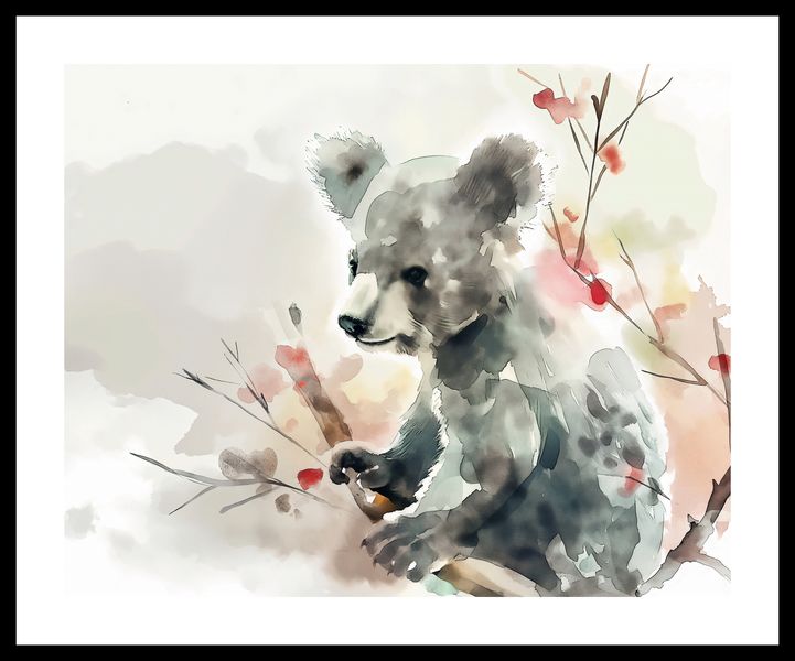 Plakat 50x40cm Akwarelowa Koala zdjęcie 3