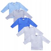 Koszulka kopertowa kaftanik 5 sztuk r. 62 bawełna