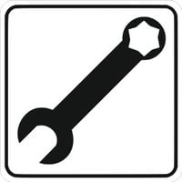 Tabliczka informacyjna Grawerowana 10x10 piktogram Warsztat