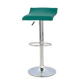 Hoker krzesło obrotowe chromowane z regulacją i podnóżkiem turkus 707 TR AL