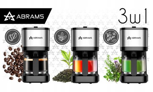 EKSPRES DO KAWY PRZELEWOWY 800ML 1000W BLOKADA KAPANIA PODTRZYMANIE TEMP na Arena.pl