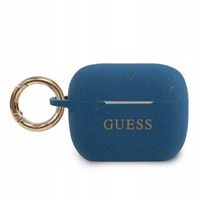 ETUI SILIKONOWE GUESS GLITTER NIEBIESKI DO AIRPODS PRO