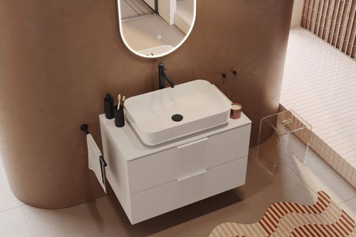 Cori 2.0 umywalka nablatowa 58x38 cm prostokątna, biały połysk na Arena.pl