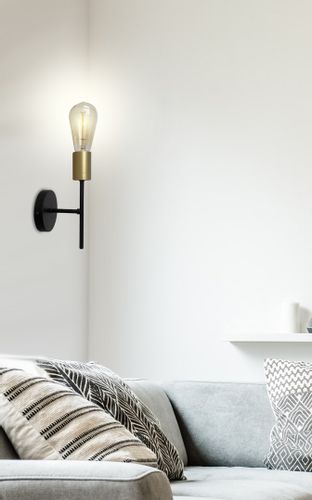 Crespilo lampa kinkiet czarny 1x40 E27 na Arena.pl