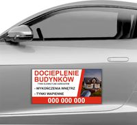 MAGNES NA SAMOCHÓD AUTO MAGNETYCZNA REKLAMA 60X30 DOCIEPLANIE BUDYNKÓW