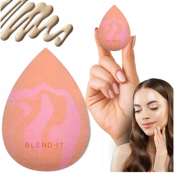 BLEND IT Gąbka do makijażu MARBLE PINK SUNSET zdjęcie 1