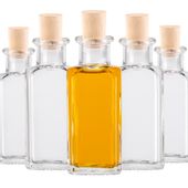 50x butelki QUADRA 100 ml z korkami na nalewki wesele sok