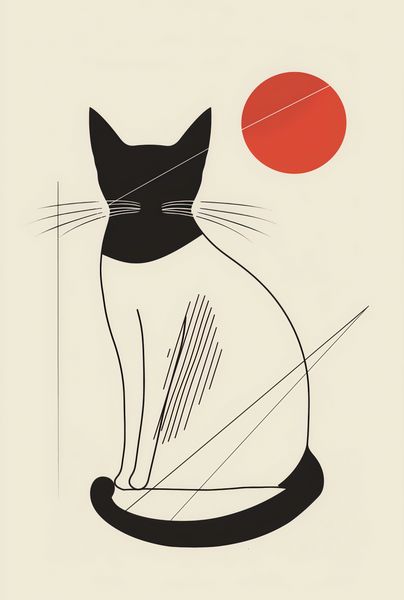 Plakat 68x101cm Czerwony Krąg zdjęcie 1