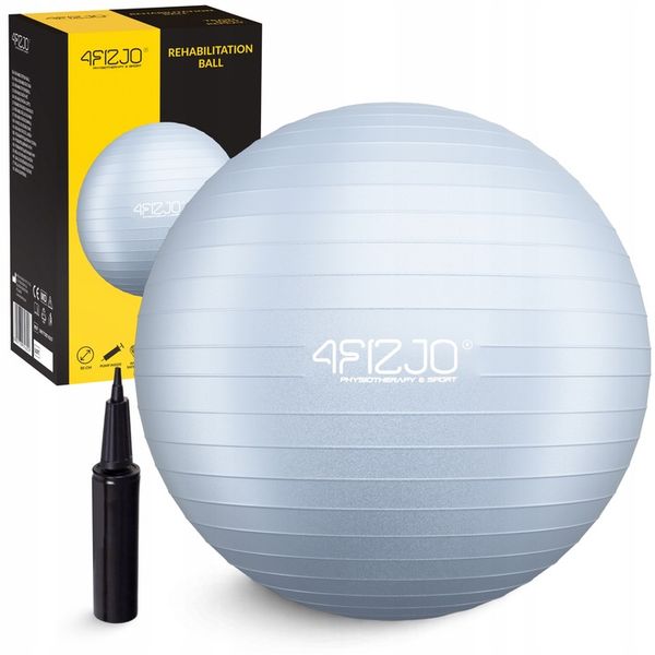 PIŁKA REHABILITACYJNA GIMNASTYCZNA DO FITNESSU FIZJOTERAPII POMPKA 85 zdjęcie 1