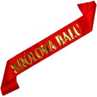 Czerwona szarfa Królowa Balu