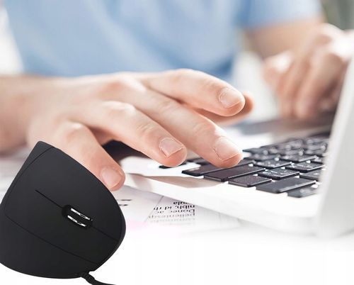 Myszka wertykalna RENEW FORCE pionowa MYSZ ergonomiczna przewodowa CICHA na Arena.pl