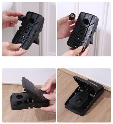 Łapka pułapka na myszy gryzonie bardzo mocna gilotyna myszołapka czarna na Arena.pl