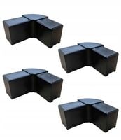 Narożnik stelaża plastikowy do łóżka | narożnik do profili | komplet|4