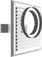 kratka do pochłaniacza 215*215mm fi120mm biała - kra 119 bi