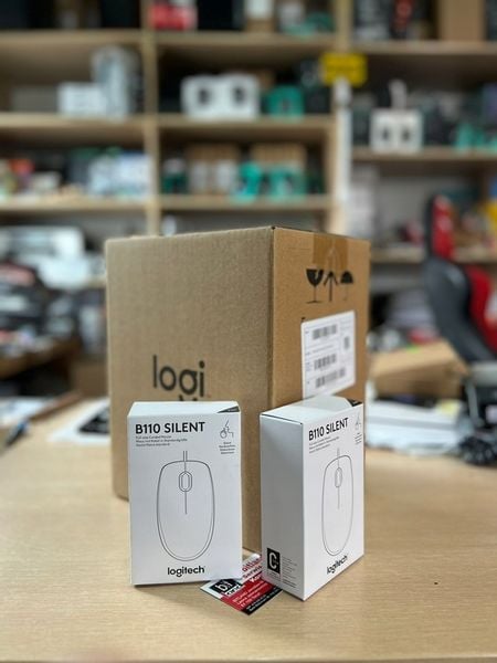 Myszka przewodowa Logitech B110 Silent sensor optyczny zdjęcie 7
