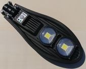 Latarnia uliczna solarna z modułem led cob 100W+pilot+czujnik ruchu.