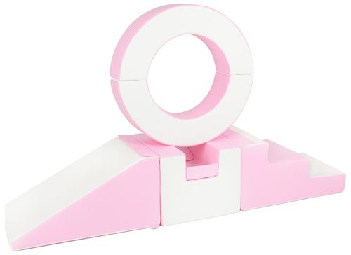 Zestaw 7 klocków piankowych Hoop (biały, różowy (pastel)) na Arena.pl