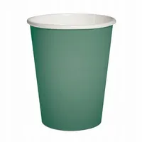 Kubeczki papierowe butelkowy zielony, 10 szt.
