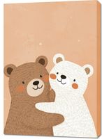 Obraz 70x100cm Wzory dla Dzieci, Dziewczynki i Chłopca - Misie