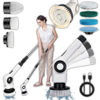 Turbomop 8w1 Bezprzewodowa Elektryczna Szczotka Obrotowa Sprzątająca Mop