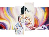 OBRAZ KOBIETA ABSTRAKCIE KOLORÓW
