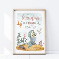 Plakat Metryczka Bajkowa Kraina P464- rozmiar plakatu 40 cm x 50 cm