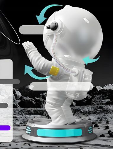 PROJEKTOR GWIAZD LAMPKA NOCNA LED RZUTNIK NIEBA ASTRONAUTA GENERACJA 3.0 na Arena.pl