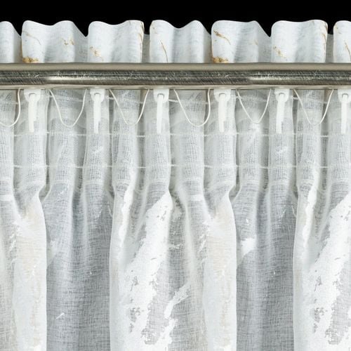 Firana Molly biała 140x270 cm taśma marszcząca z błyszczącym nadrukiem na Arena.pl