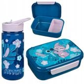 bidon na wodę 500ml + śniadaniówka z przegródkami Stich Andzia Stitch