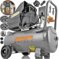 KOMPRESOR OLEJOWY SPRĘŻARKA POWIETRZA TŁOKOWA 8 BAR 24L MOCNY MP0061