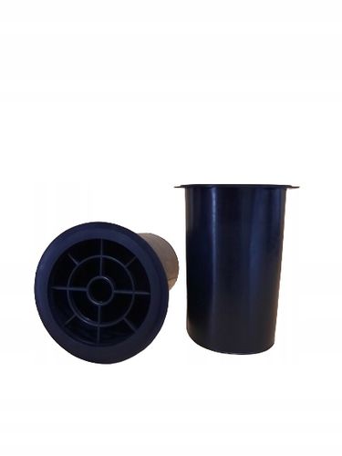 Wazon na kwiaty na cmentarz Wazon Nagrobny W10/R Czarny z Różą 26,5cm na Arena.pl