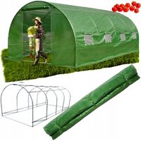 Tunel Ogrodowy Foliowy Szklarnia 6x3x2 [18m²] | GRUBY 25mm [FOLIA + STELAŻ]
