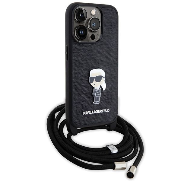 Etui Karl Lagerfeld do iPhone 15 Pro, Czarny zdjęcie 3