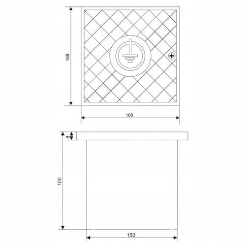 PUSZKA ODGROMOWA do złącza kontrolnego - 150x150x100 - do na Arena.pl